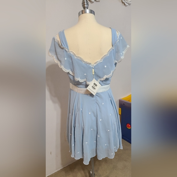 Rissing Star Baby Blue Summer Dress NWT - Picture 3 of 8